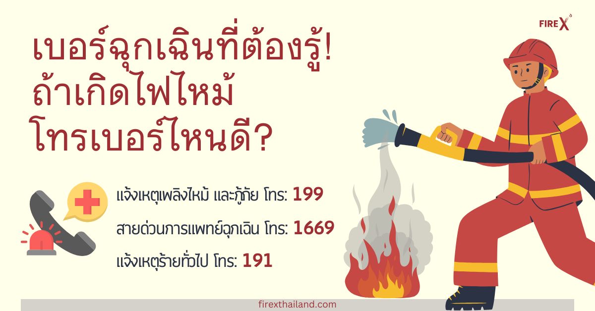 ไฟไหม้ โทรติดต่อ